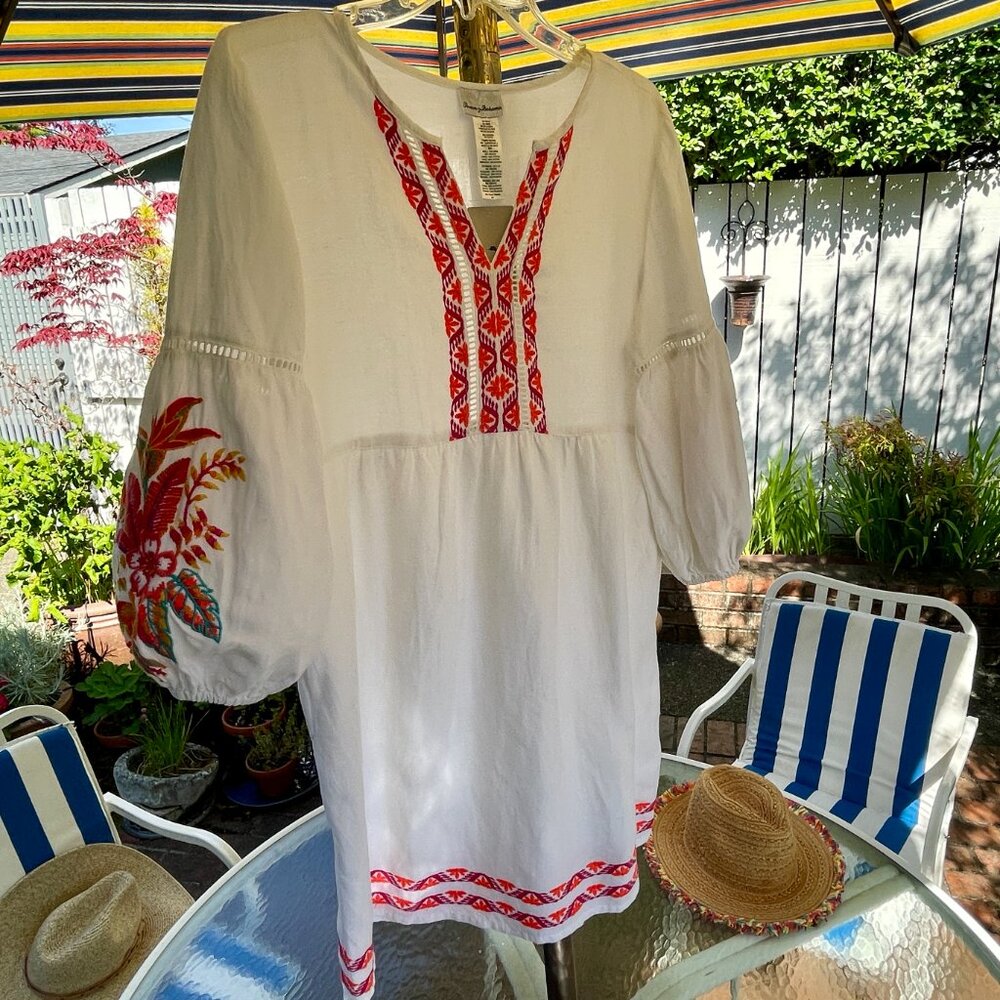 Fabulous Tommy Bahama St. Lucia Embroidered Dress—New with Tags!